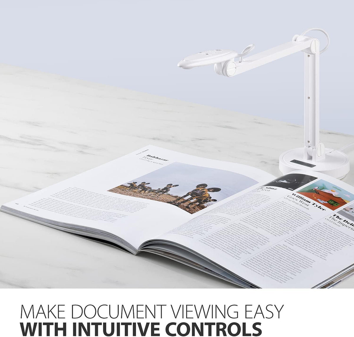 ViewSonic VB-VIS-002 8MP USB Document Camera with Adjustable Arm, Auto Focus, Digital Zoom with Windows, MacOS, and Chrome OS Support