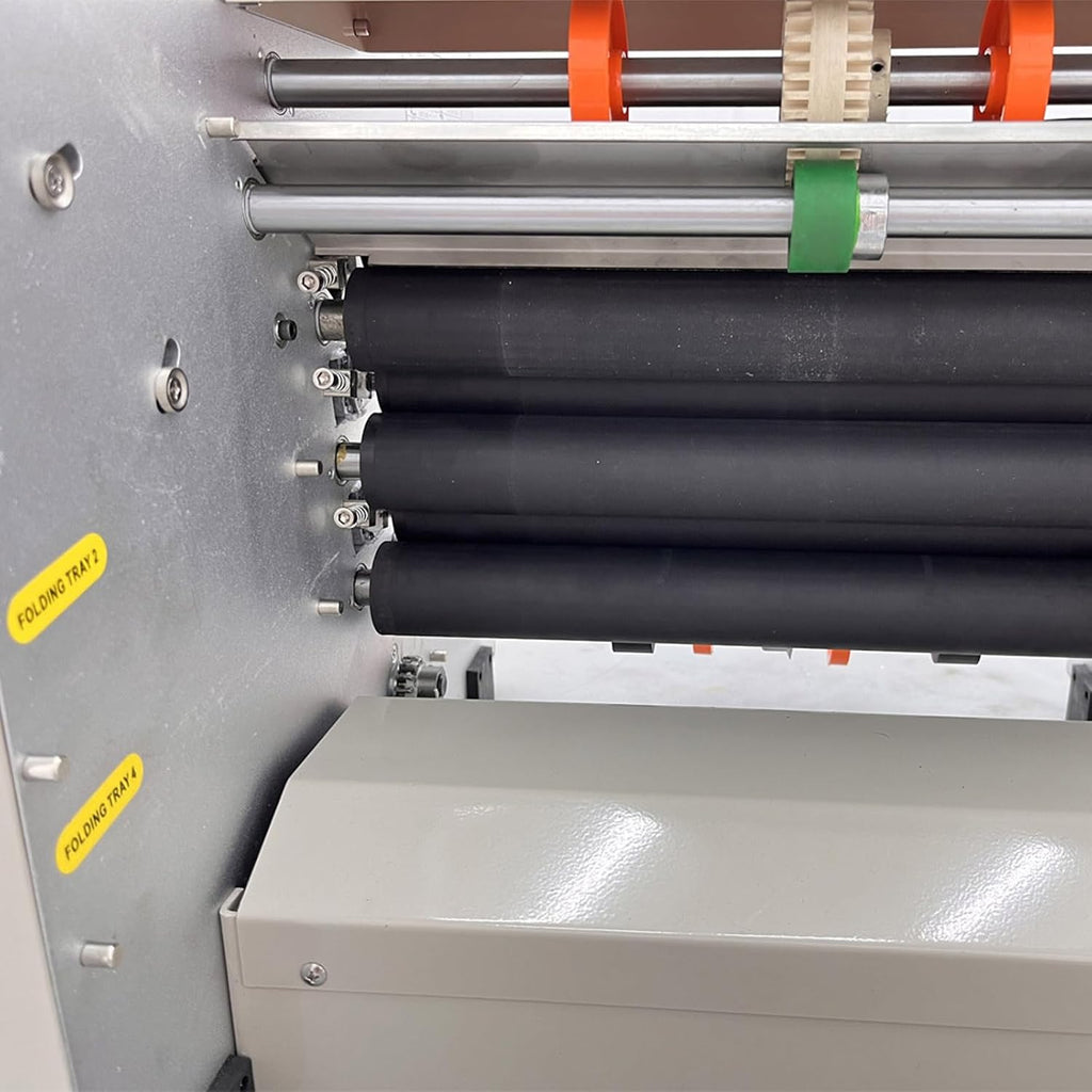 Document Folder Automatic Paper Folding Machine with Four Folding Tray Digital Display Adjustable Speed for Folding Files Business Letters Product Manuals Instructions