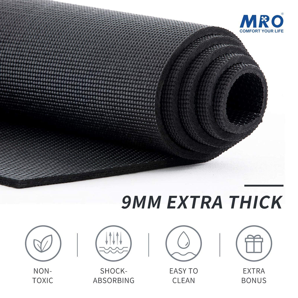 MRO Extra Large Yoga Mat, 12'x6'/9'x6'/7'x5'/6'x4' (9MM)