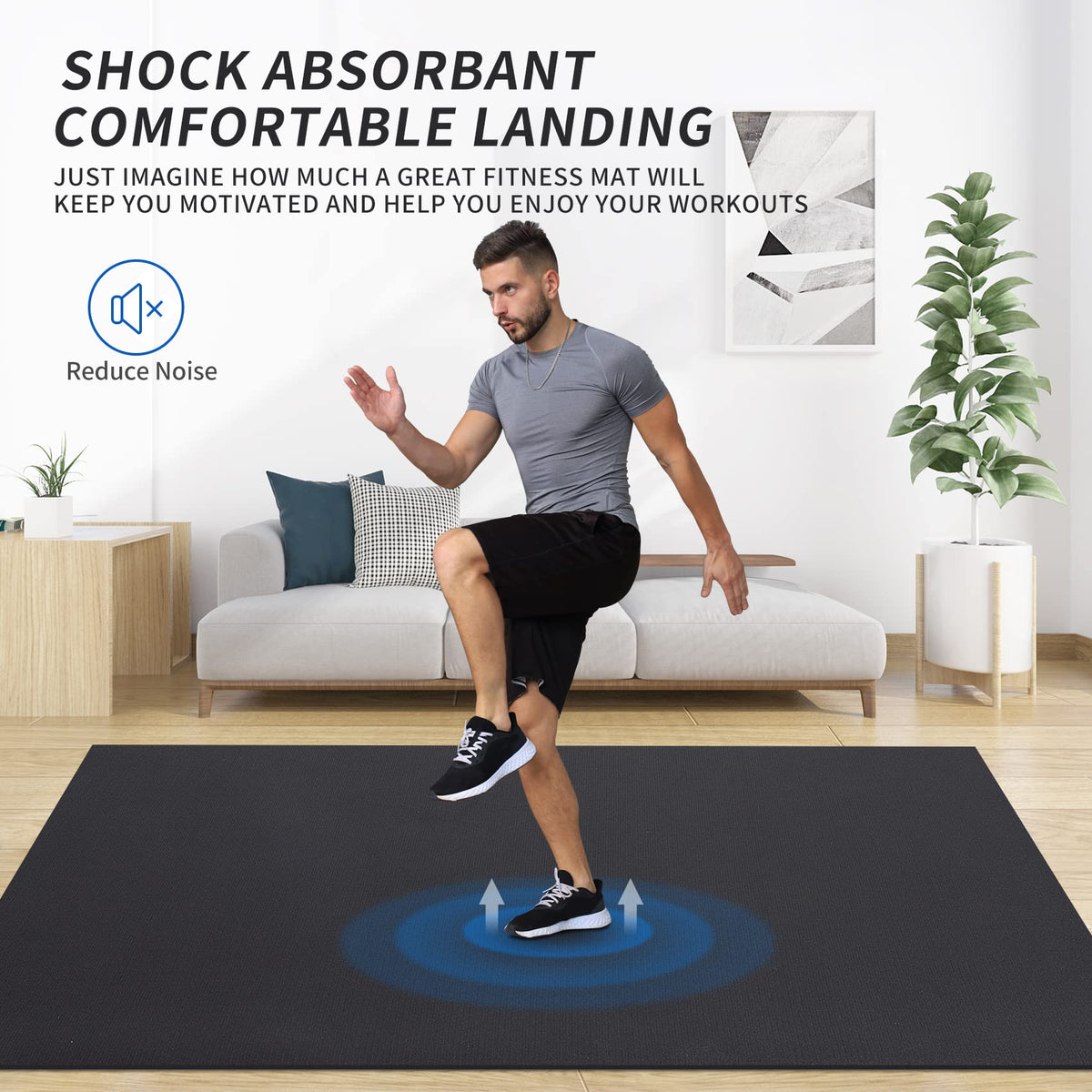 MRO Extra Large Exercise Mat 12'x7'/9'x7'/7'x7'/7'x5'(7mm)