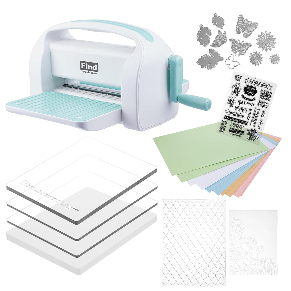 Die Cutting Machine for Card Making, Foldable Embossing Machine for Scrapbookingï¼DIY Paper Craft (Gift Box), 9" Opening