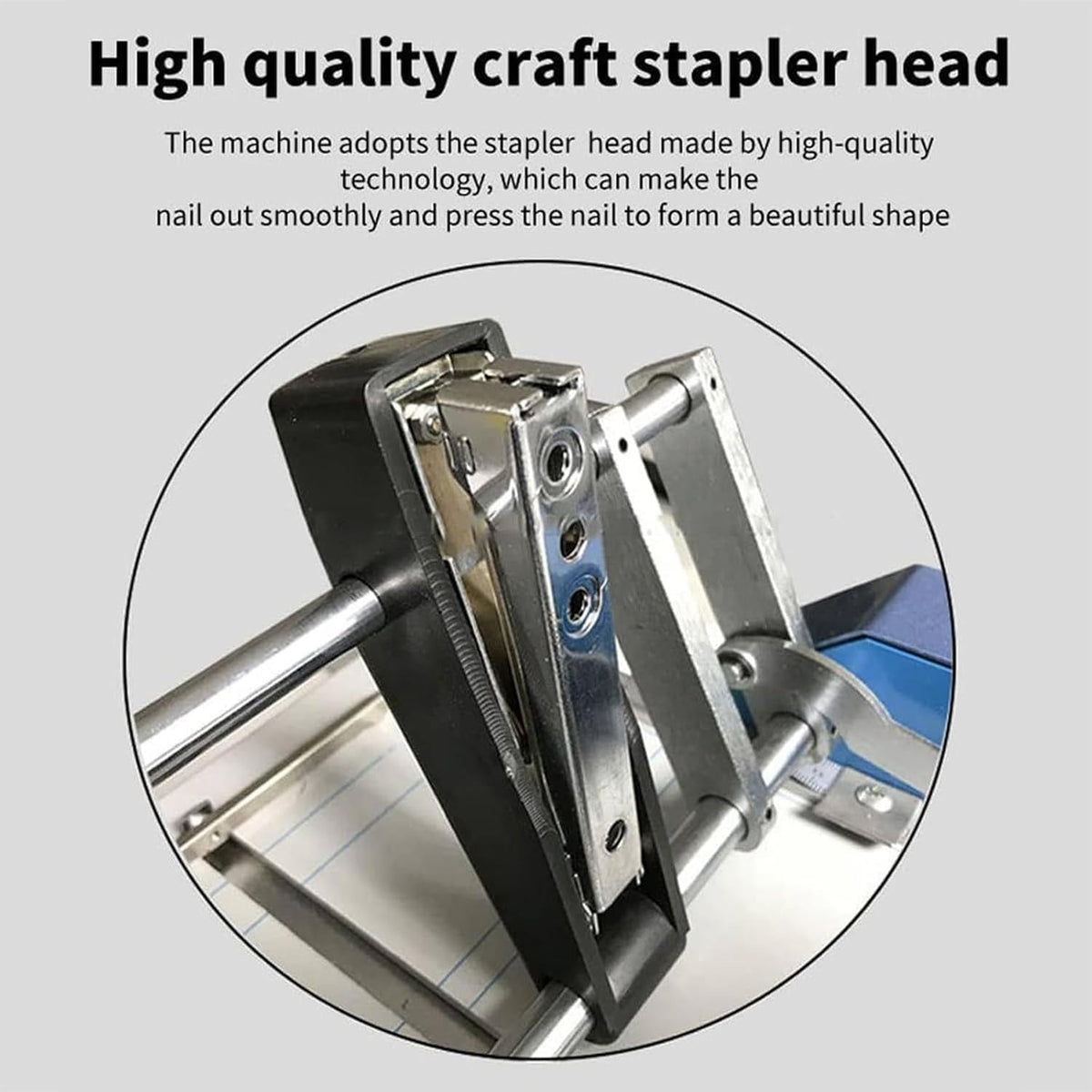 3 In 1 Creasing Machine, A3 Paper Saddle Stitch Flat-Clinch Automatic Binding Machine with 5 Nail Positions, A Variety of Binding and Folding Methods, Compatible With 24/6 Type Staples for Cards