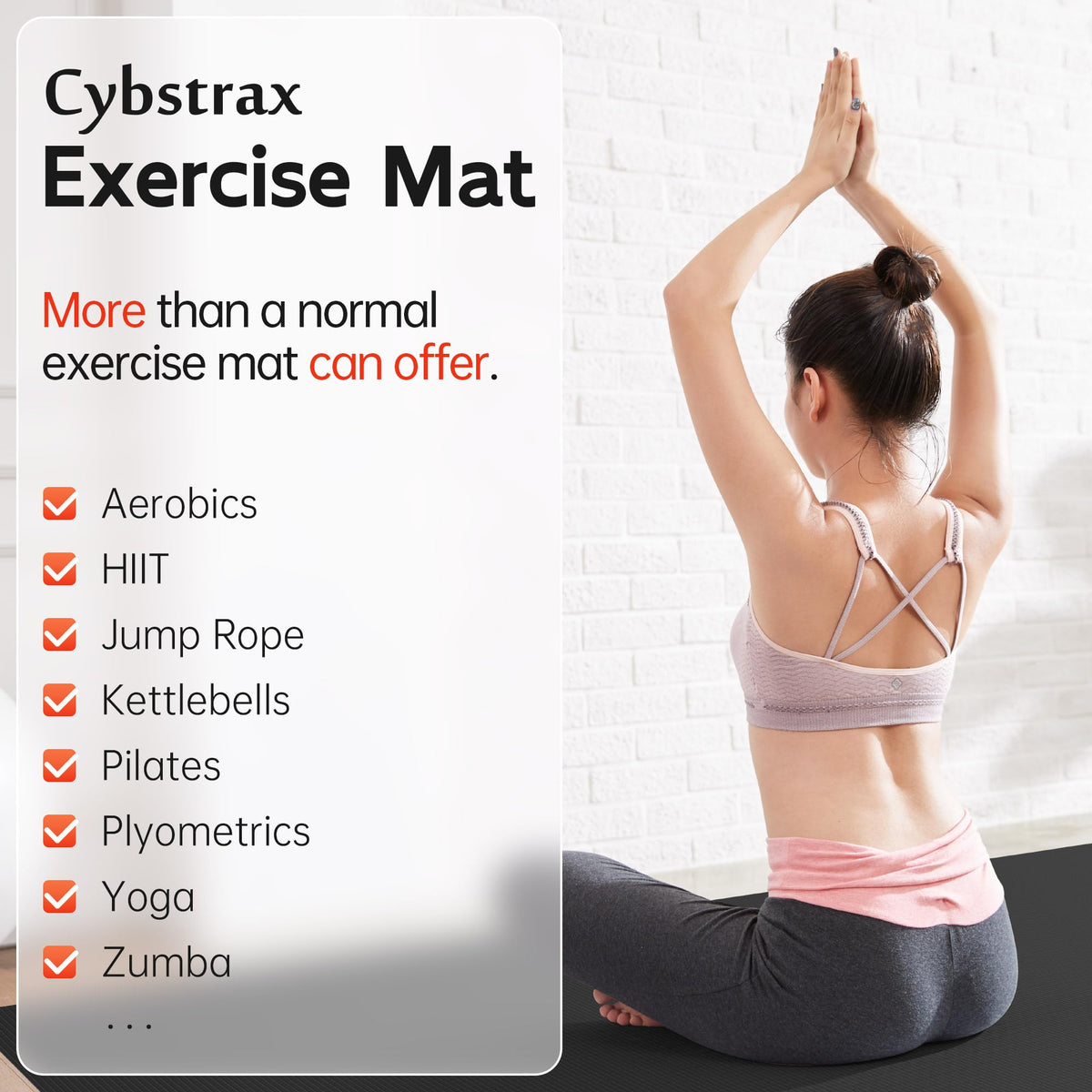 Extra Large Exercise Mat, 10â x 6'/ 8â x 6â/ 7â x 5â/ 6â x 4â- 7MM Thick Workout Mat for Home Gym, High-Density Gym Mat for Home Gym Floor, Non Slip Large Yoga Mat