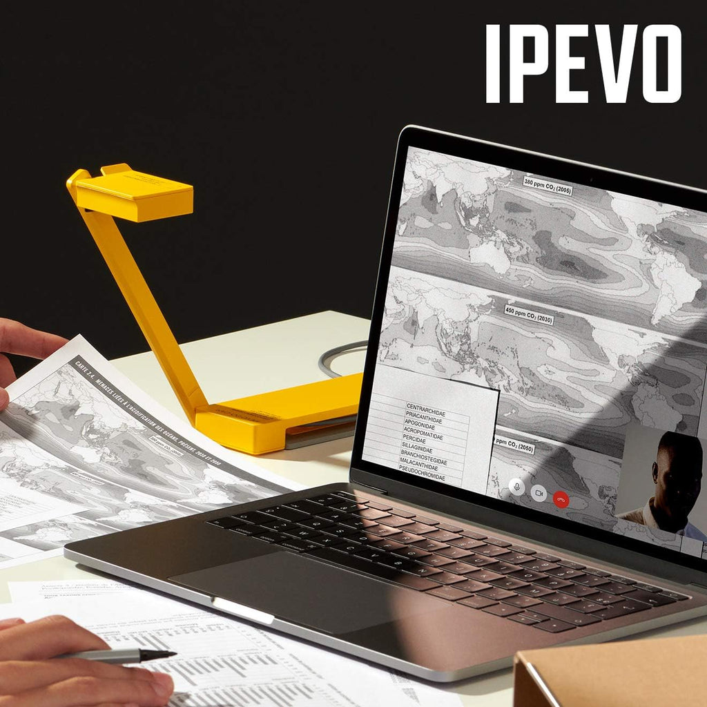 IPEVO DO-CAM Creator's Edition Portable & Compact Ultra HD 8MP USB Camera for Professional Visual Presentations and Communication â Webcam for Conference Calls, Distance Learning, Remote Work.