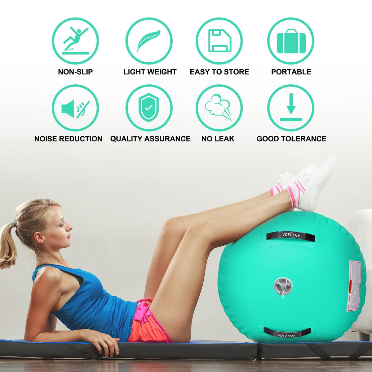 VOFiTNY Gymnastics Air Barrel Tumbling Equipment Back Handspring Trainer