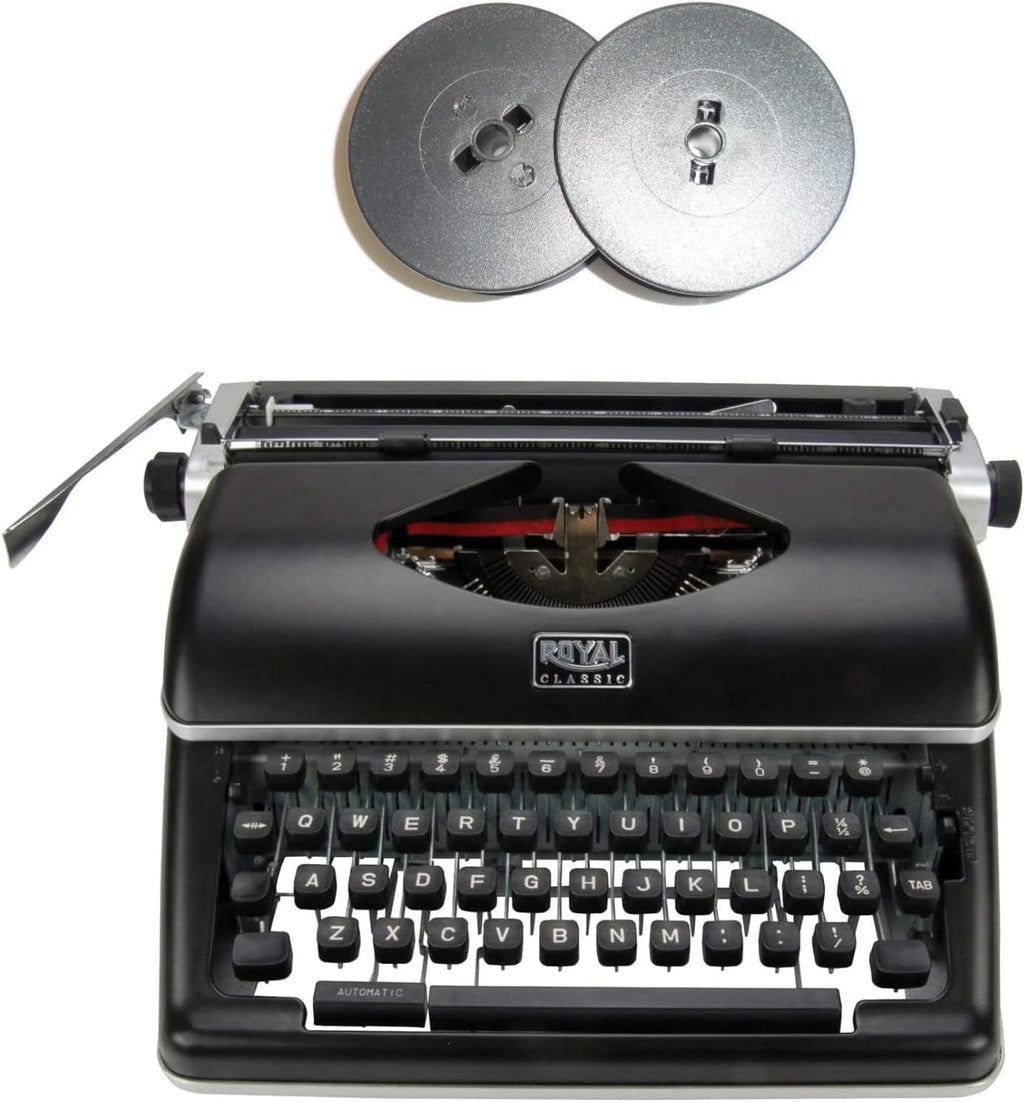 Olivetti Royal Classic Manual Typewriter (Black) Bundle