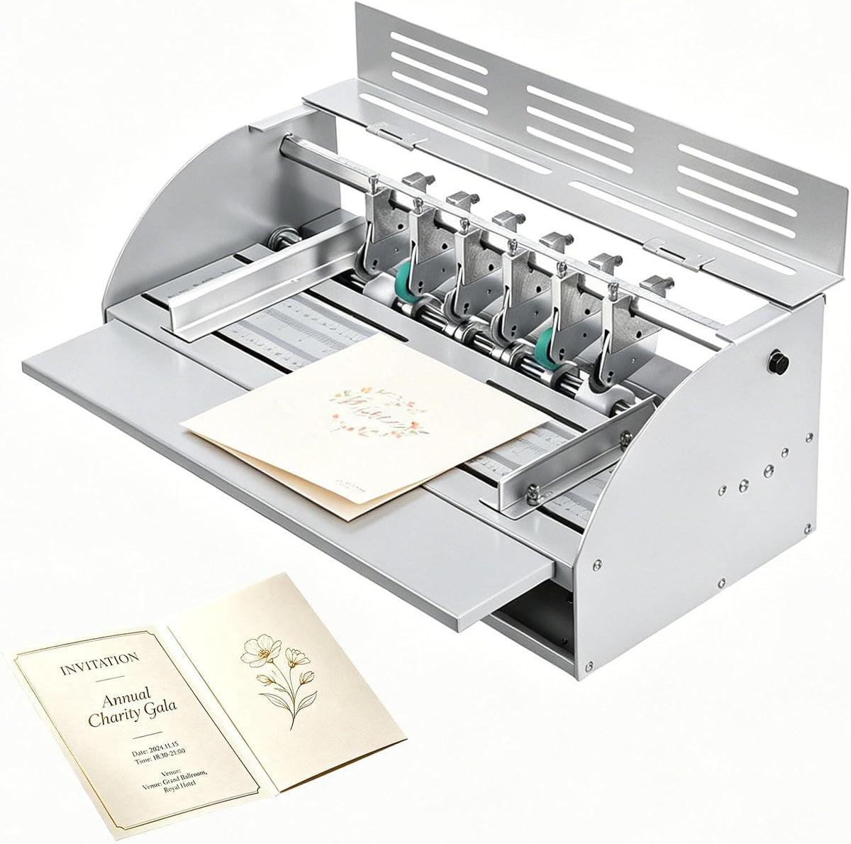 Generic Electric Paper Creaser with Adjustable Speed 0-100r/min 3 in 1