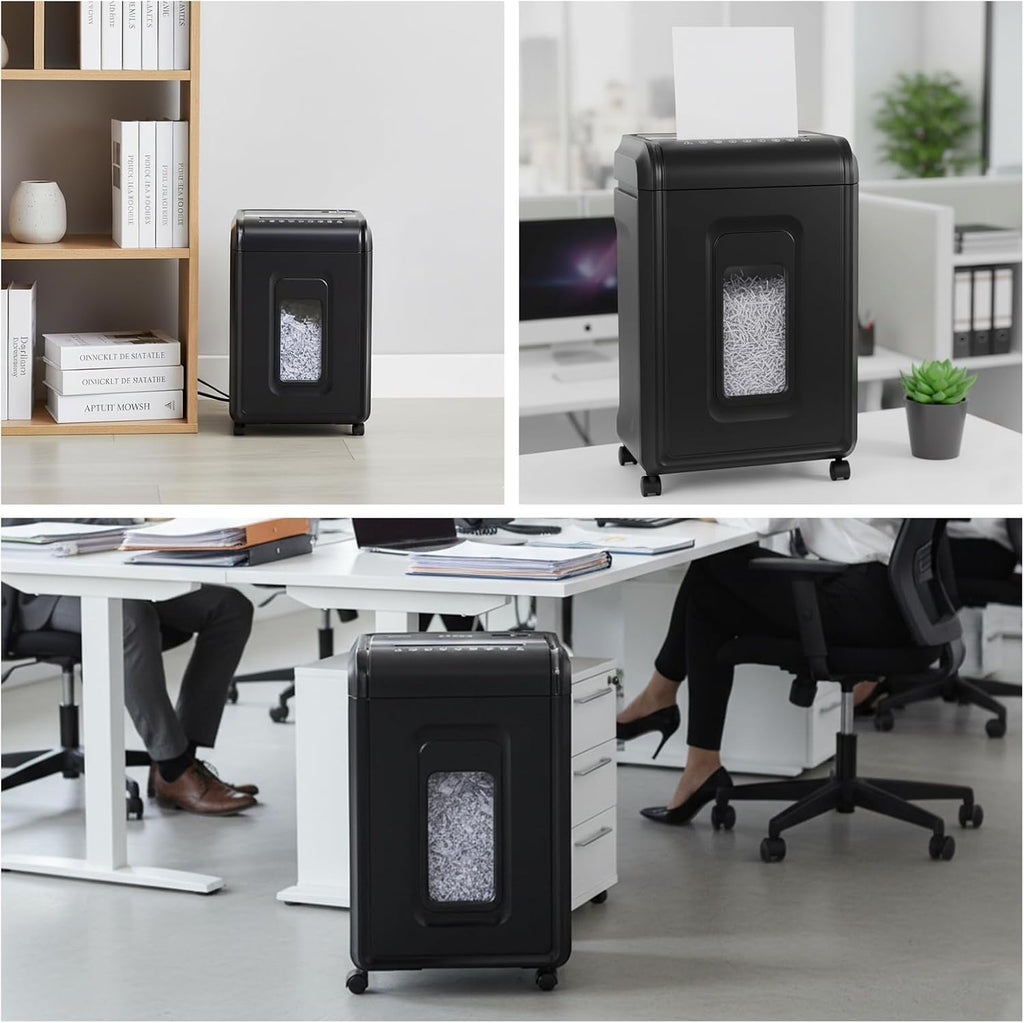 18âSheet MicroâCut Paper Shredder for Home Office â Pâ4 Security, 30âMin Continuous Run, 7âGallon Bin, Portable on 360Â° Casters, AntiâJam, Quiet MicroâCut Document Shredder