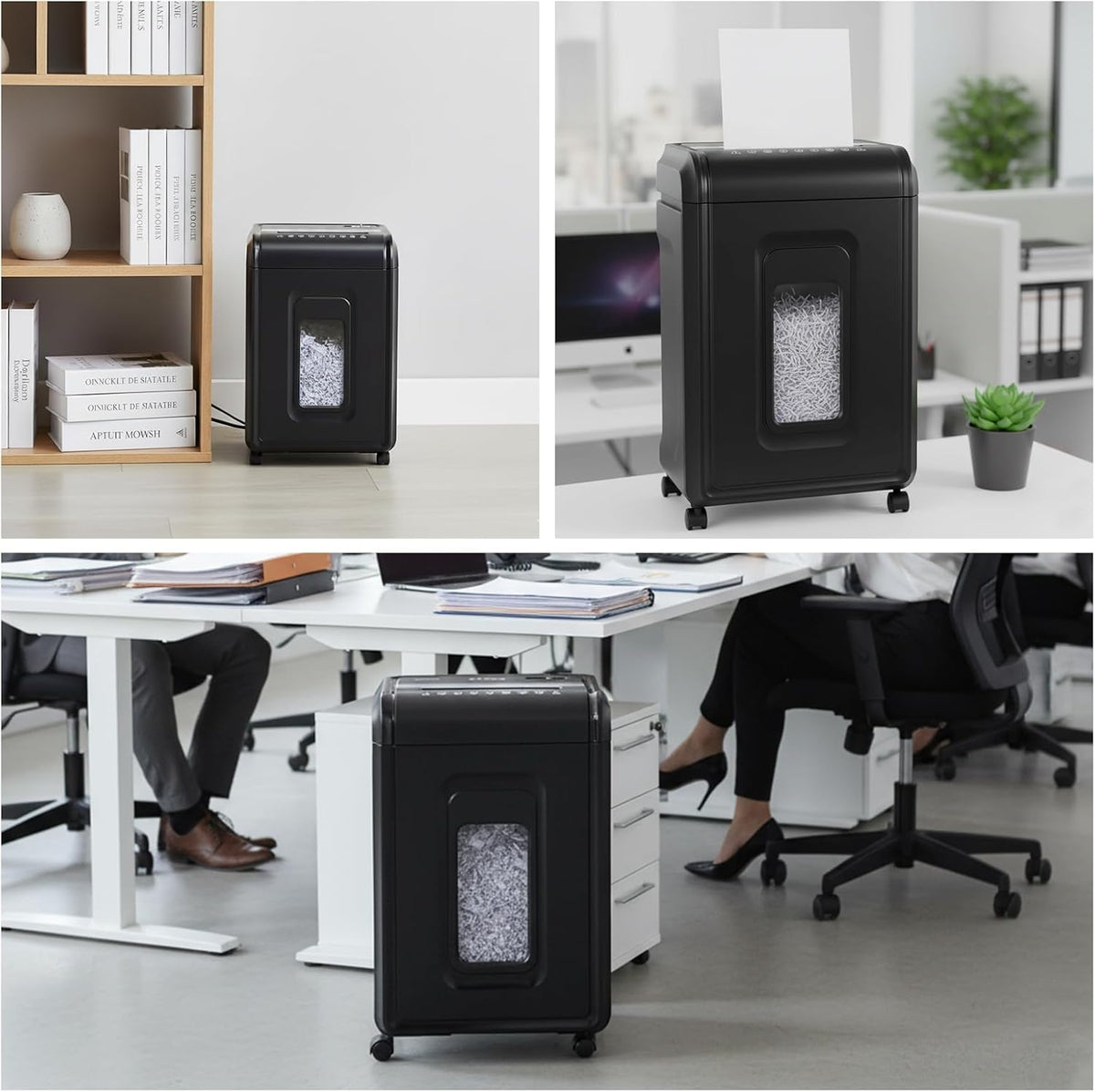 18âSheet MicroâCut Paper Shredder for Home Office â Pâ4 Security, 30âMin Continuous Run, 7âGallon Bin, Portable on 360Â° Casters, AntiâJam, Quiet MicroâCut Document Shredder