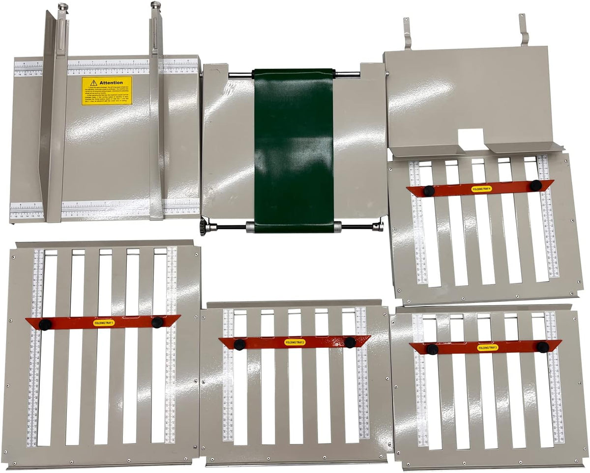 TECHTONGDA Automatic Paper Folding Machine 2"x3" up to 12"x27" Folded Size 110V