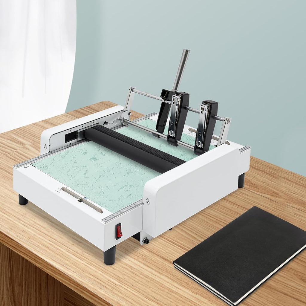 A3 Paper Folding Machine 2-in-1 Folding & Bindin Double Support Shaft