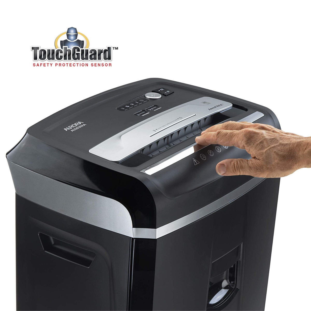 Aurora AU1270XB Professional Grade 12-Sheet Security P-4 Cross-Cut Paper and Credit Card/ 20 Minutes Continuous Run Time Shredder