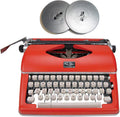 Royal Classic Retro Manual Typewriter (Red) Bundle