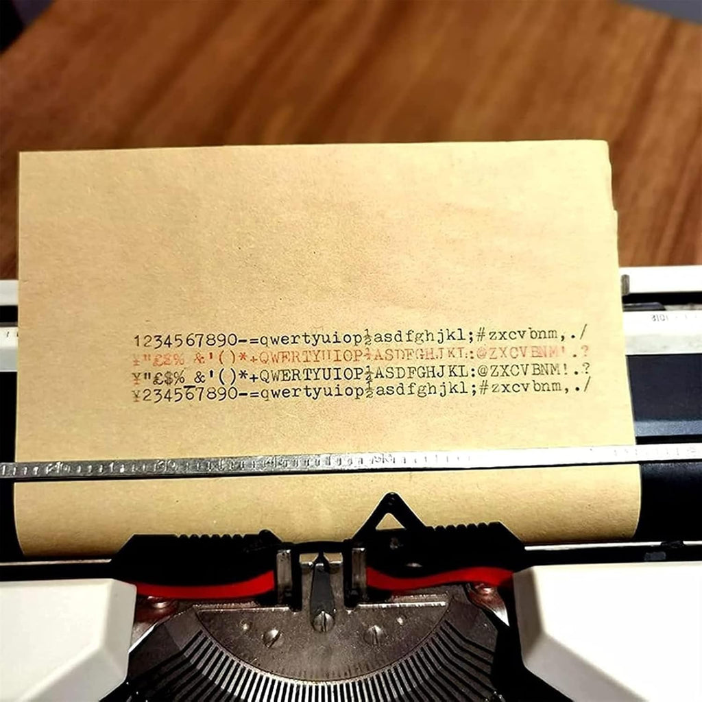 Traditional Nostalgia Portable and Easy to Useretro Manual Typewriter, Classic Old Fashioned Mechanical English Typewriter for Writers, Collect Gifts (A)