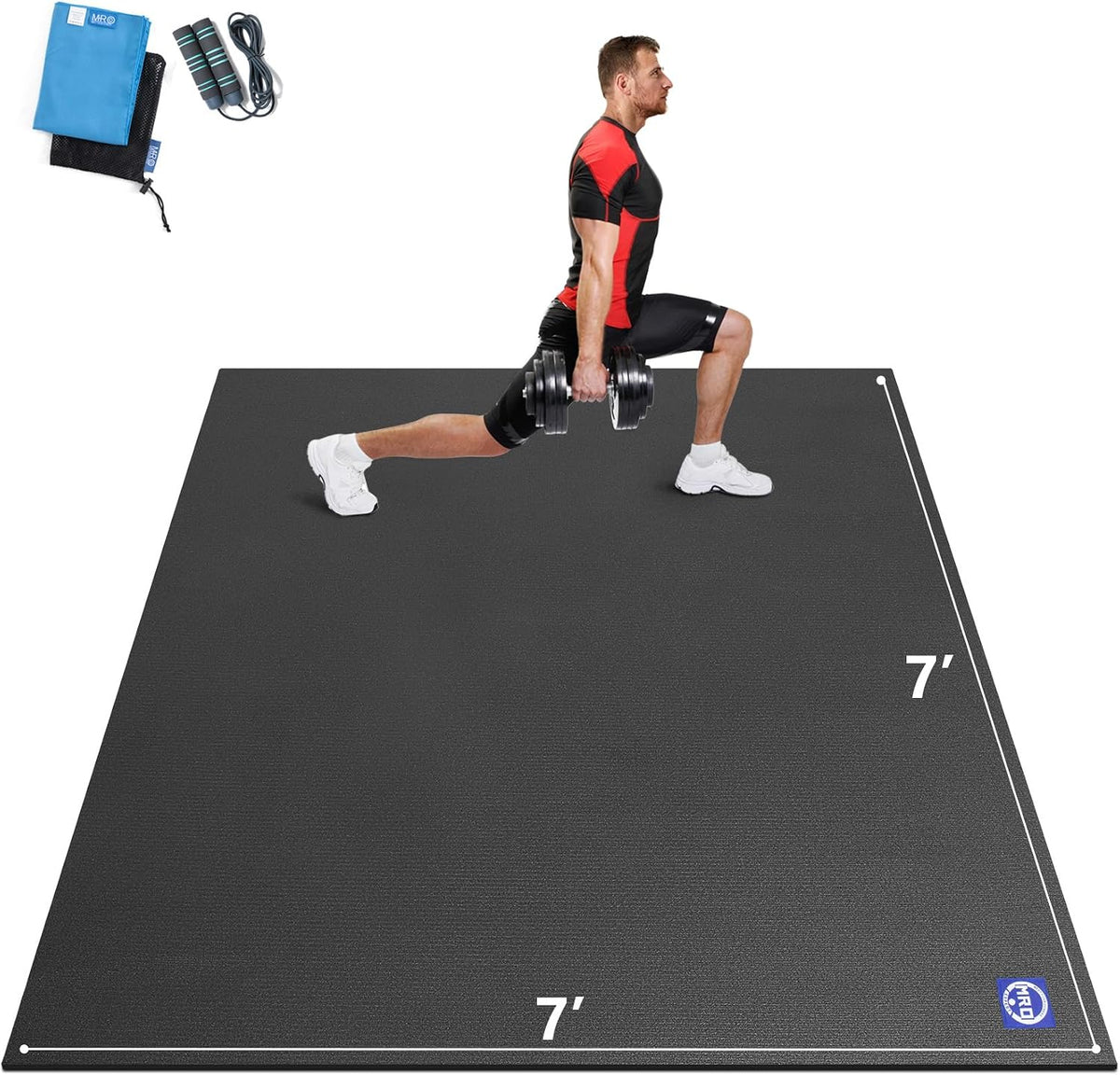 MRO Extra Large Exercise Mat 12'x7'/9'x7'/7'x7'/7'x5'(7mm)
