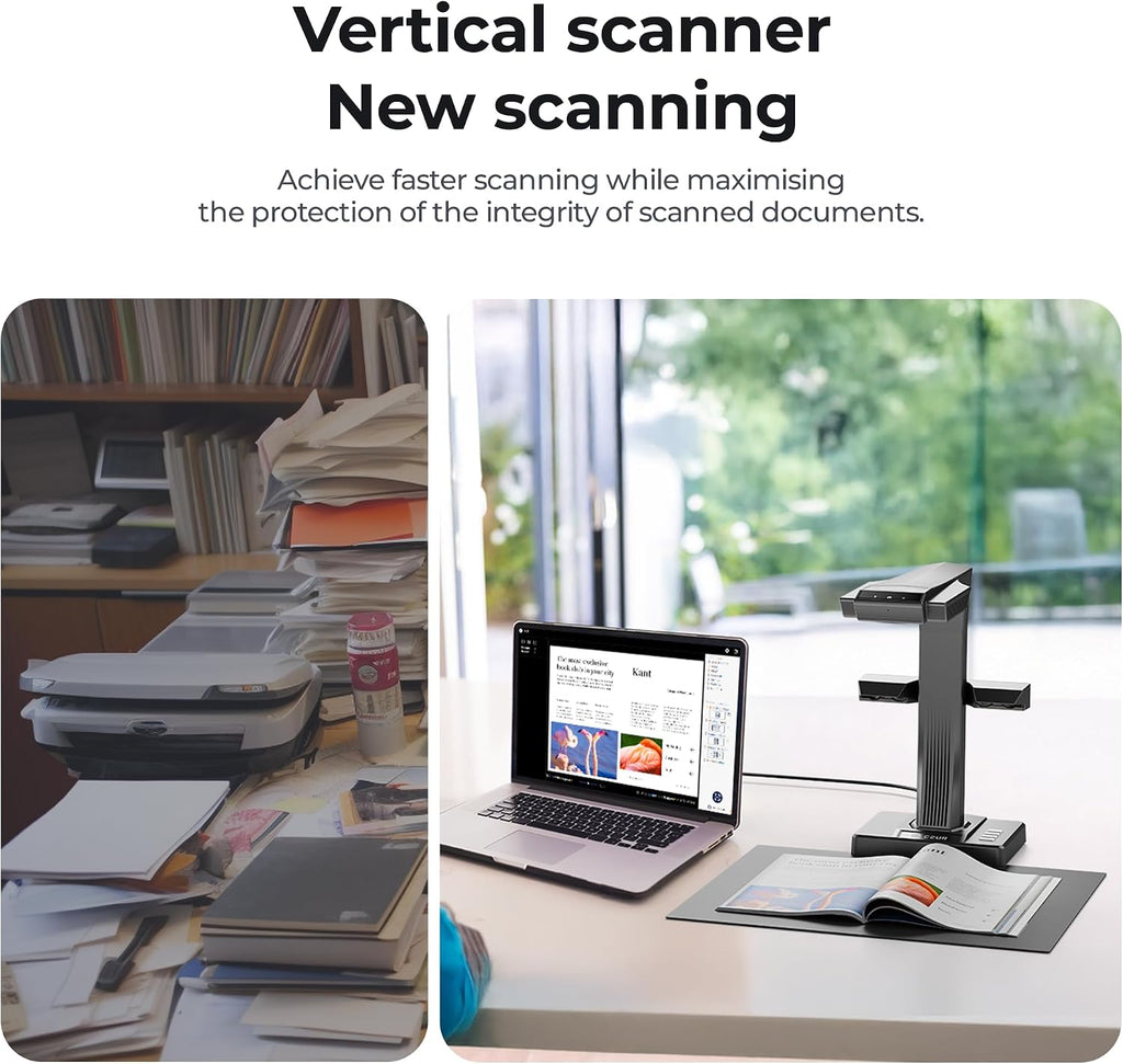 CZUR ET16 Plus Advanced Book & Document Scanner, 16MP Camera