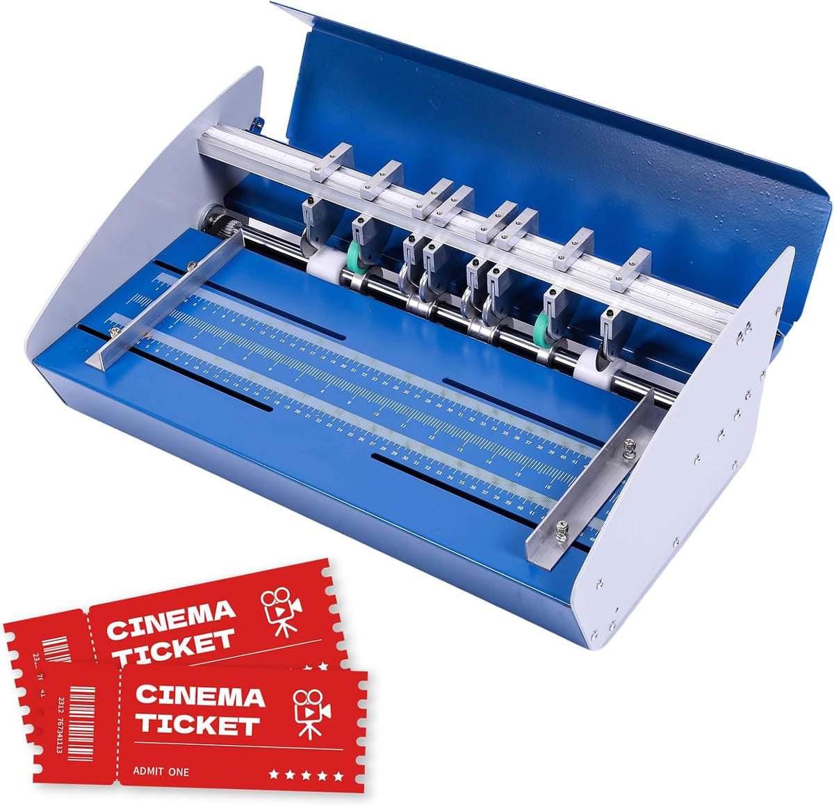 Generic 460mm Metal Electric Creasing Machine w/Scale Ruler for Cards Invitation