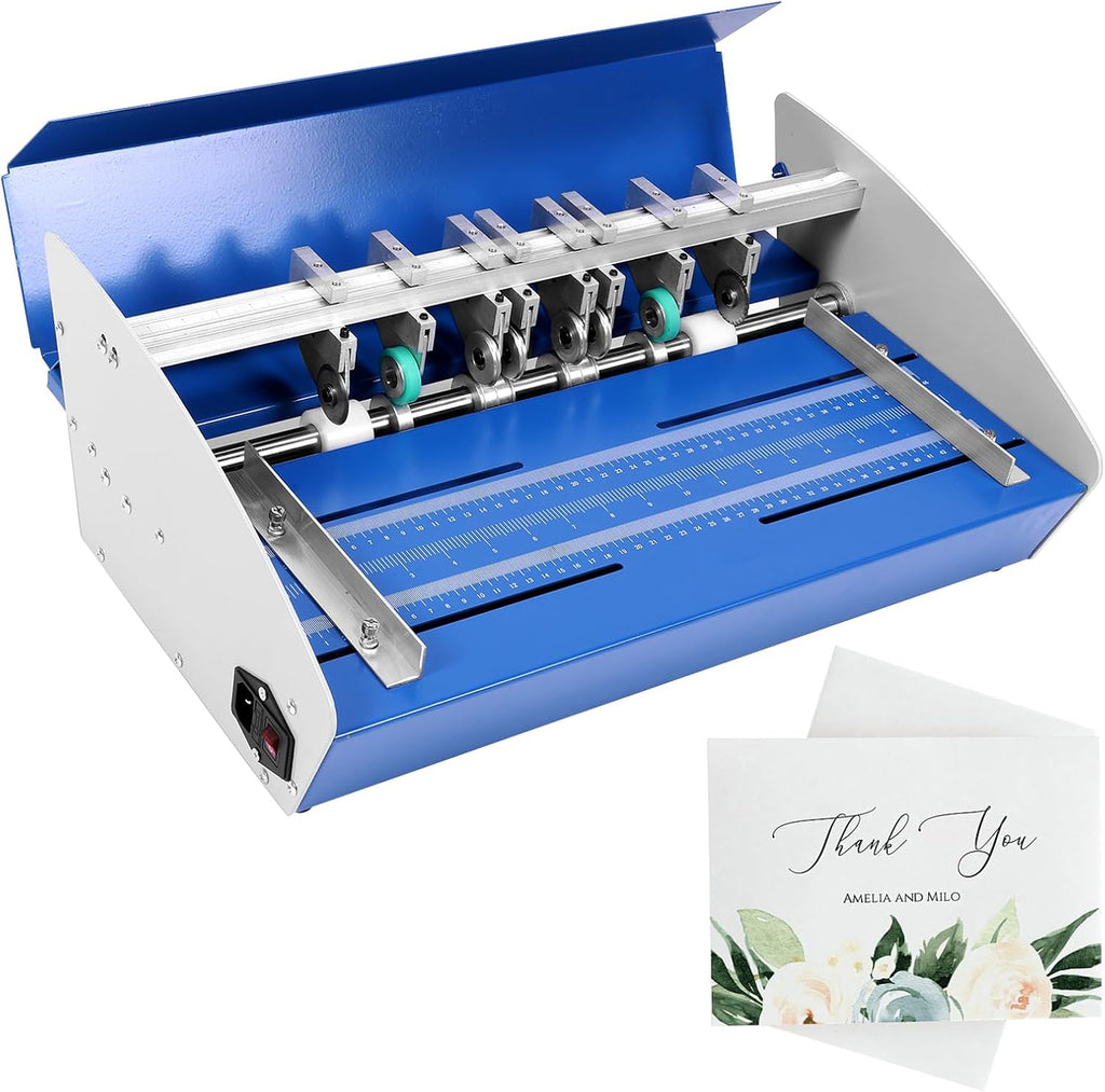 3-in-1 Steel Paper Folding Machine 110V 460mm with Scale Ruler