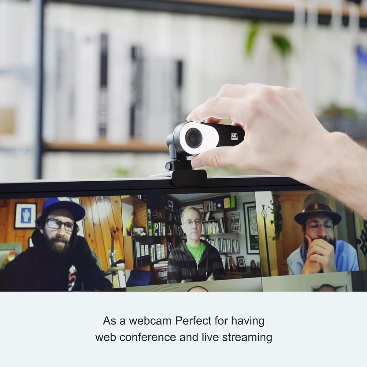 JOYUSING 4K Document Camera Webcam with Fast PDAF, for Real-time Projection, Web Conferencing, Distance Learning, Remote Teaching - Mac, Windows