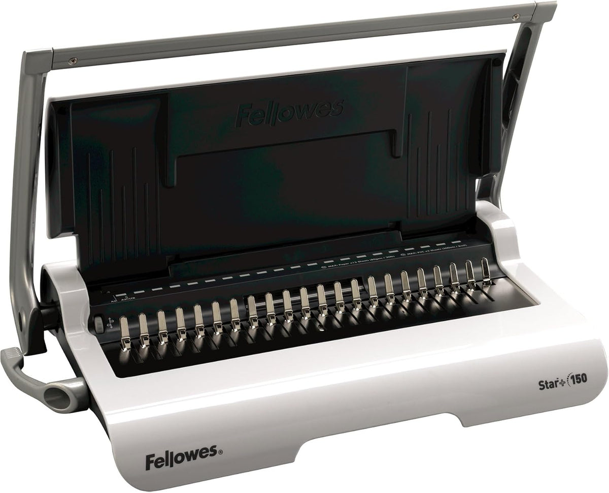 Fellowes Star+ Comb Binding Machine, Classroom Must-Haves Manual Binder, 15-Sheet Punch Capacity, Perfect for School Supplies & Classrooms (5006501)