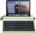 YUNZII QL75 Retro Typewriter Hot Swap RGB Keyboard (Green, Cocoa V2)