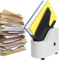 Automatic Desktop Paper Jogger, 5-Second Sorting 300-Sheet Capacity 6000R/Min Vibration Air-Blowing Desktop Paper Organizer for A4/A5/A6 Paper Sizes