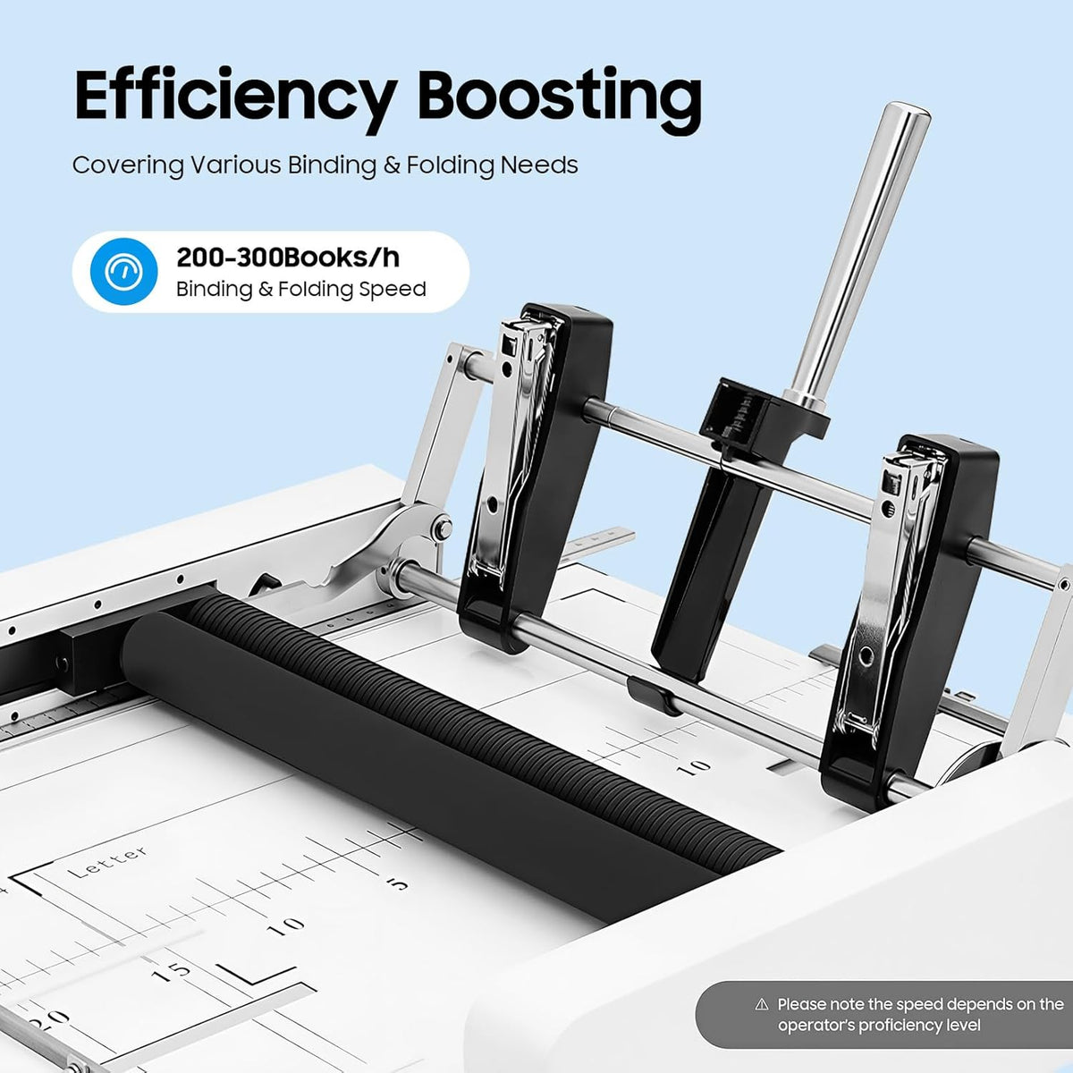 A3 Folding Binding Machine, A3 Booklet Maker 2-in-1 Multifunctional Letter Paper Folding Machine, Paper Folder Stapler Machine for Schools Churches Printing Stores Graphic Advertising, 200-300books/h