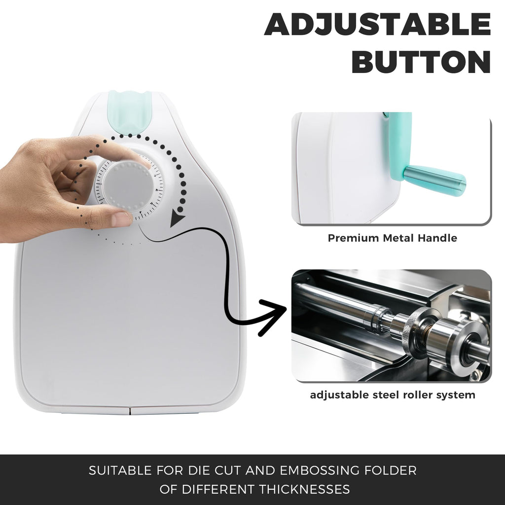 Die Cutting Machine for Card Making, Foldable Embossing Machine for Scrapbookingï¼DIY Paper Craft (Gift Box), 9" Opening