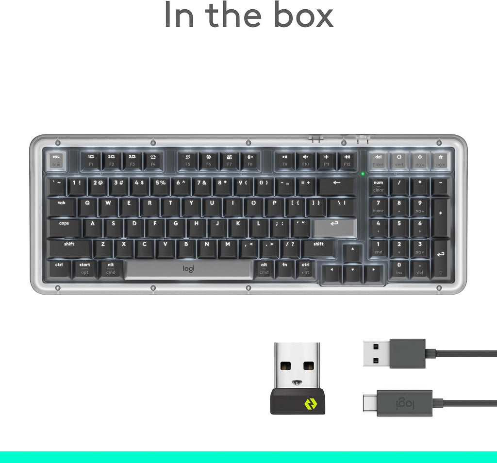 Logitech Alto Keys K98M Wireless Mechanical Gasket Keyboard - Graphite