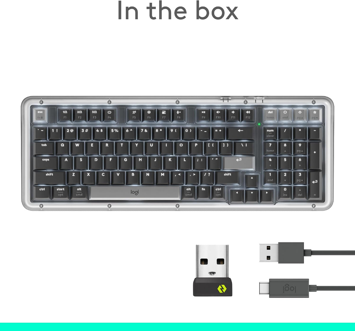 Logitech Alto Keys K98M Wireless Mechanical Gasket Keyboard - Graphite
