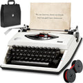 Manual Typewriter with Ribbon, Mechanical Retro Portable Typing Machine