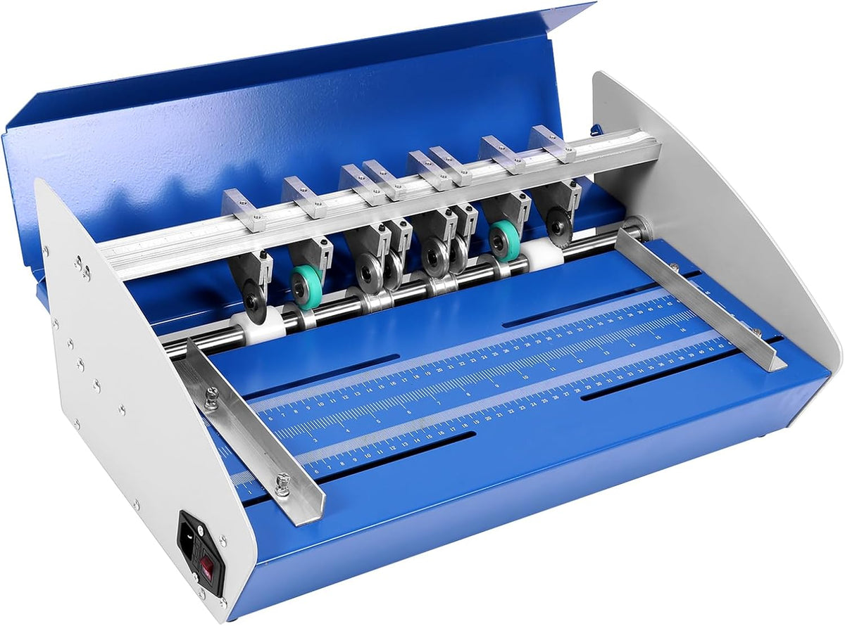 3-in-1 Steel Paper Folding Machine 110V 460mm with Scale Ruler