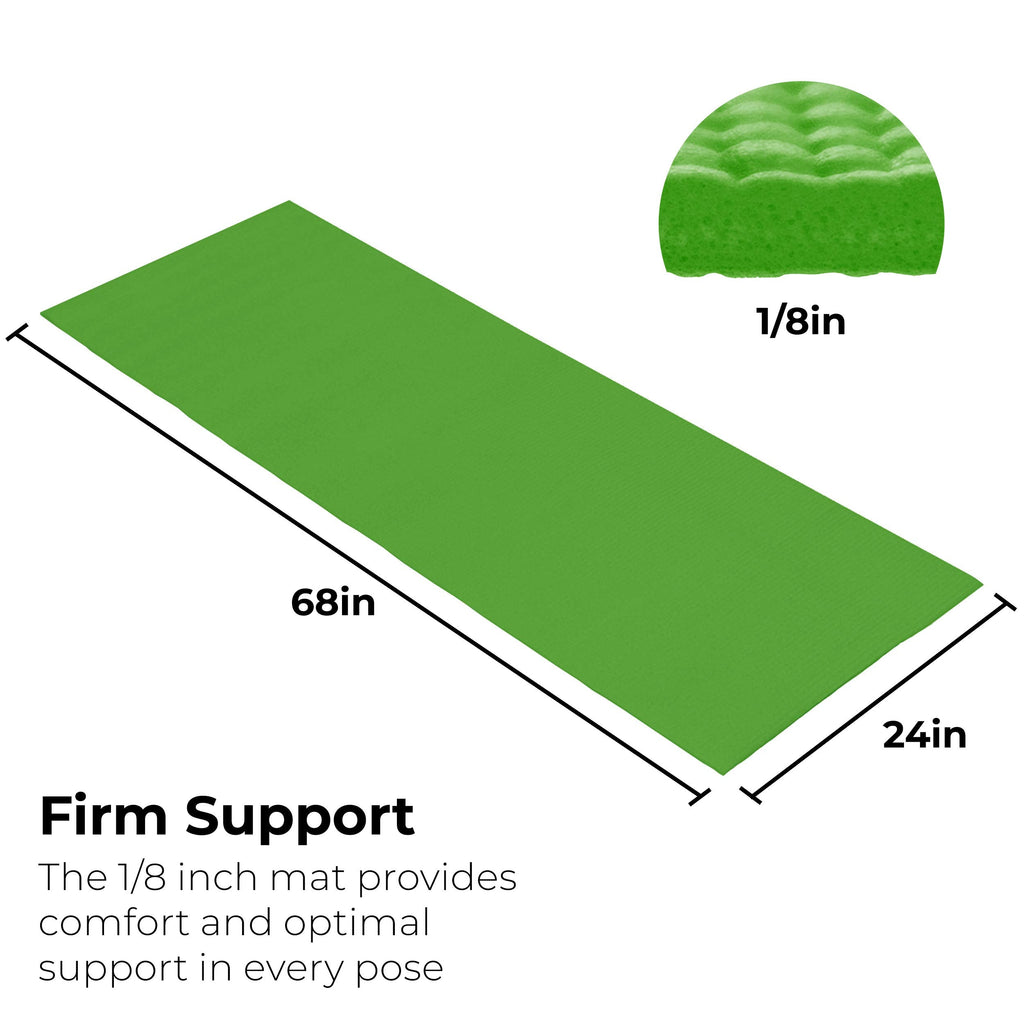 Bulk Yoga Mats, 10 Pack, 4mm Thick, 68x24in