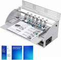 3-in-1 Electric Paper Creasing Machine with 0-100r/min Adjustable Speed, 18 Inch 460mm Paper Scorer Perforator Cutter Folding Machine for Invitations Tickets Cards Photos Documents, 110V