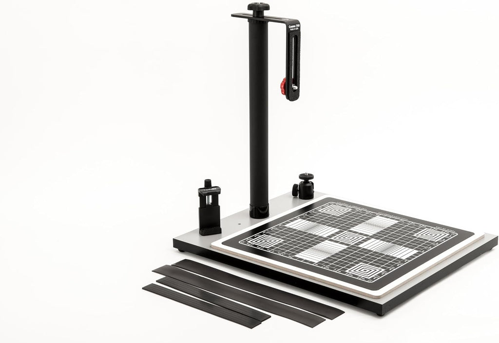 Cosmo Mini 700 Copy Stand, Stand for Your Smartphone or Compact Cameras to Digitize Large Pictures, Documents, Food Plates and 3D Objects with a Large Floating Mag. Board, Made in USA