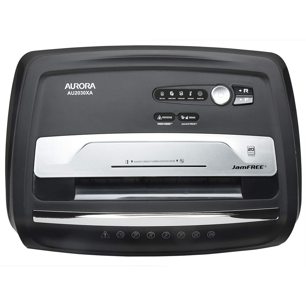 Aurora AU1270XB Professional Grade 12-Sheet Security P-4 Cross-Cut Paper and Credit Card/ 20 Minutes Continuous Run Time Shredder