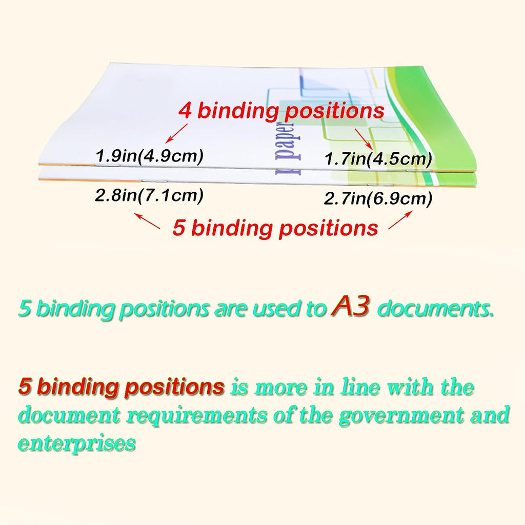 INTBUYING A3 Booklet Maker 3in1 Folding Binding Machine 17sheets Capacity Paper Booklet Binder Maker Folding Stapling 110V 60W 5 Stapling Positions