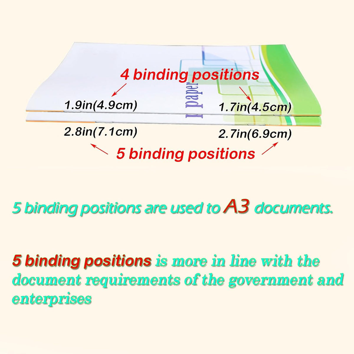 INTBUYING A3 Booklet Maker 3in1 Folding Binding Machine 17sheets Capacity Paper Booklet Binder Maker Folding Stapling 110V 60W 5 Stapling Positions