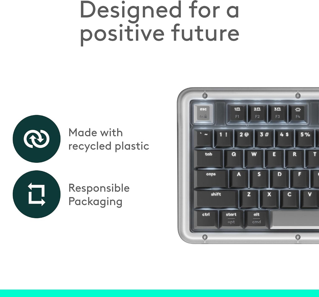 Logitech Alto Keys K98M Wireless Mechanical Gasket Keyboard - Graphite