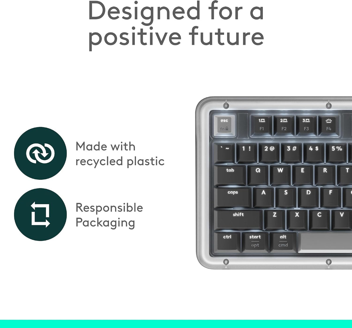 Logitech Alto Keys K98M Wireless Mechanical Gasket Keyboard - Graphite