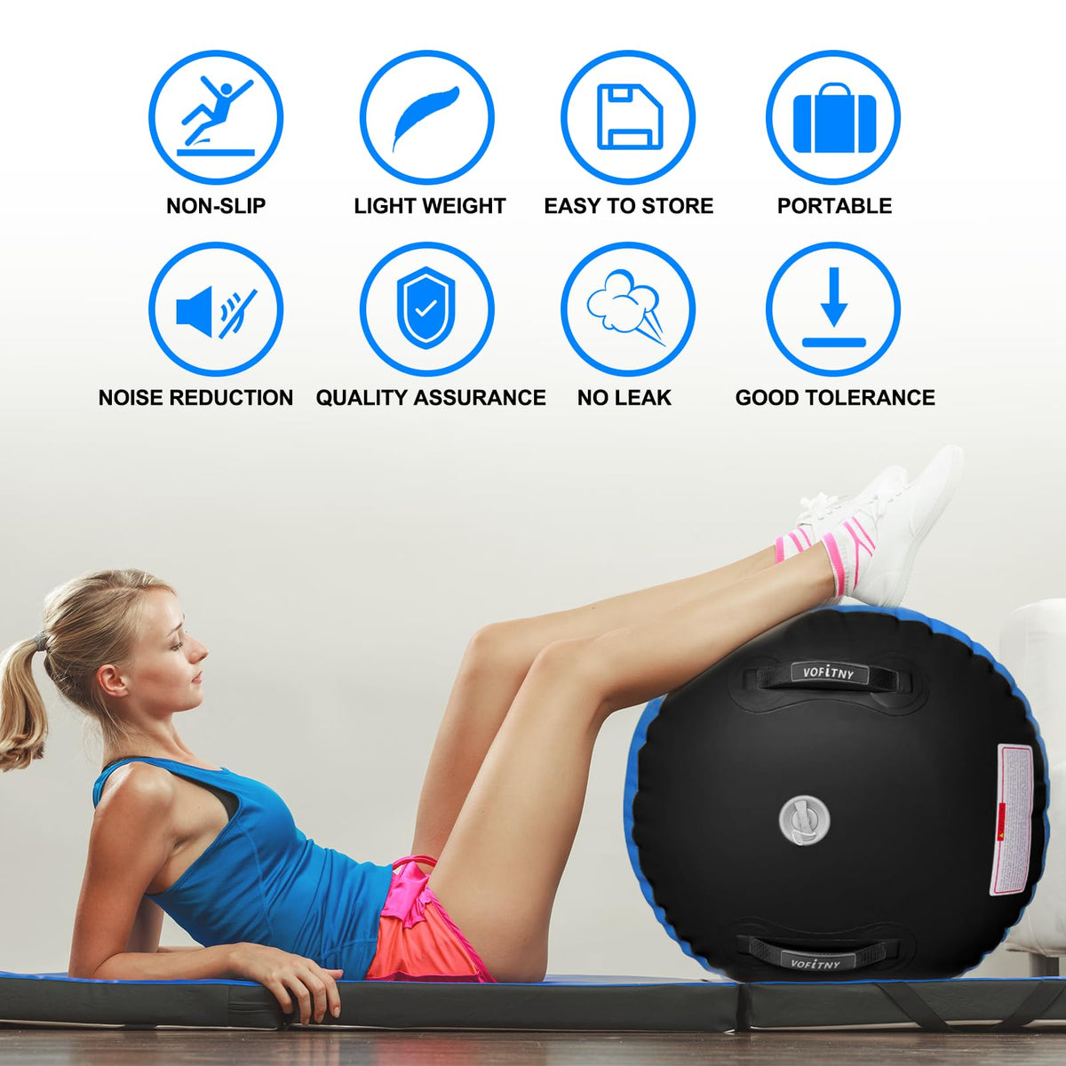 VOFiTNY Gymnastics Air Barrel Tumbling Equipment Back Handspring Trainer