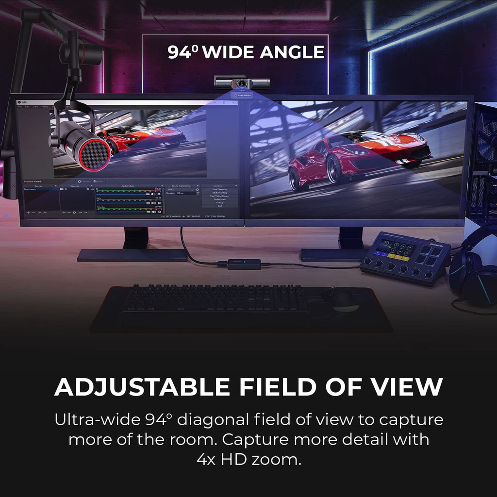 AVerMedia PW313D DualCam 2K Document Camera for Trading Cards, Miniatures