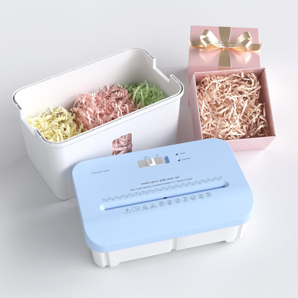 Electric Crinkle Paper Shredder for Gift Box Filler Home Office