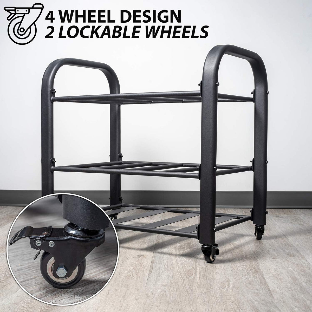 Synergee Yoga Mat Storage Rack â Storage Cart for Yoga Mats, Foam Rollers & Mobility Equipment. Perfect for Yoga Studio or Commercial Gym.