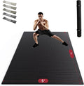 HAPBEAR Large Exercise Mat-6'x4'/7'x5'/6'x8'/6'x9'/6'x10'/6'x12'x 1/3"(8mm)