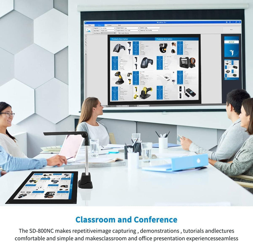 NetumScan 13MP Book Document Camera for Teachers,Capture Size A3/A4