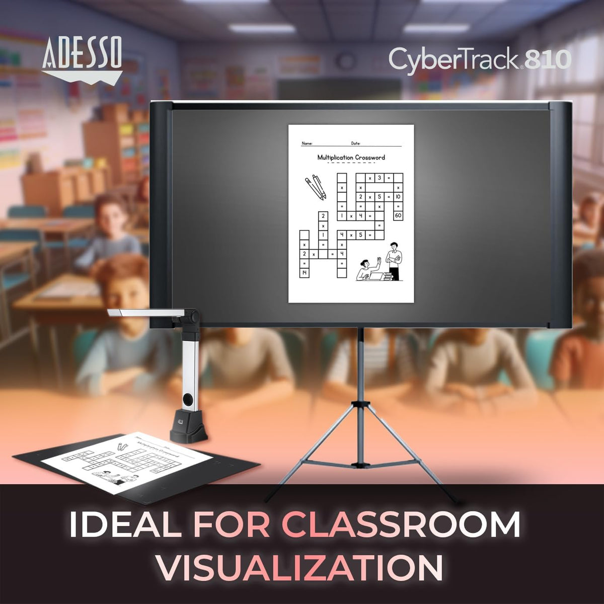 Adesso Cybertrack 810 8.0-MP Fixed-Focus Document Camera for Windows