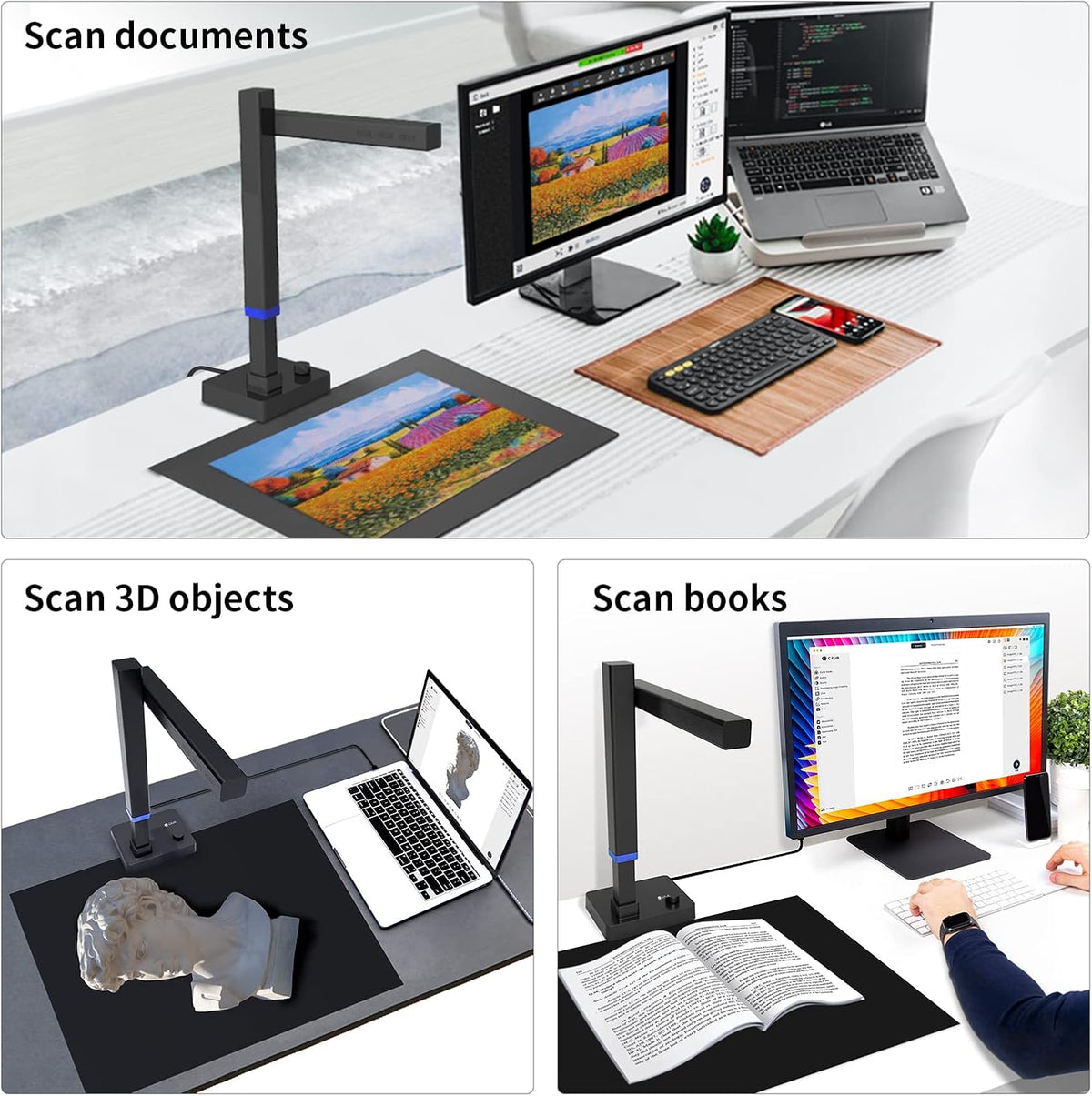 CZUR Shine Ultra Pro Portable 24MP Document Scanner, USB Document Camera