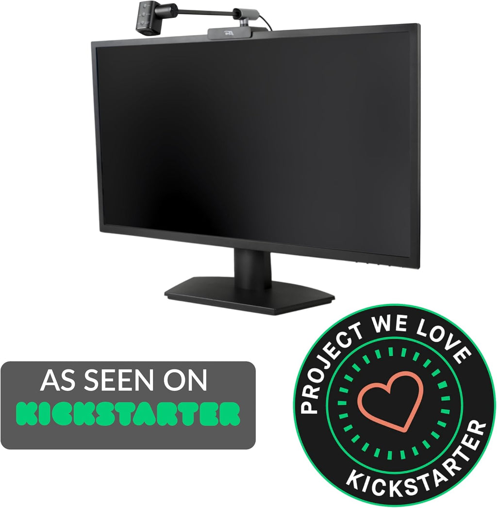 Cyber Acoustics WC-Flex HD Webcam, Center and Table View Mounting Options