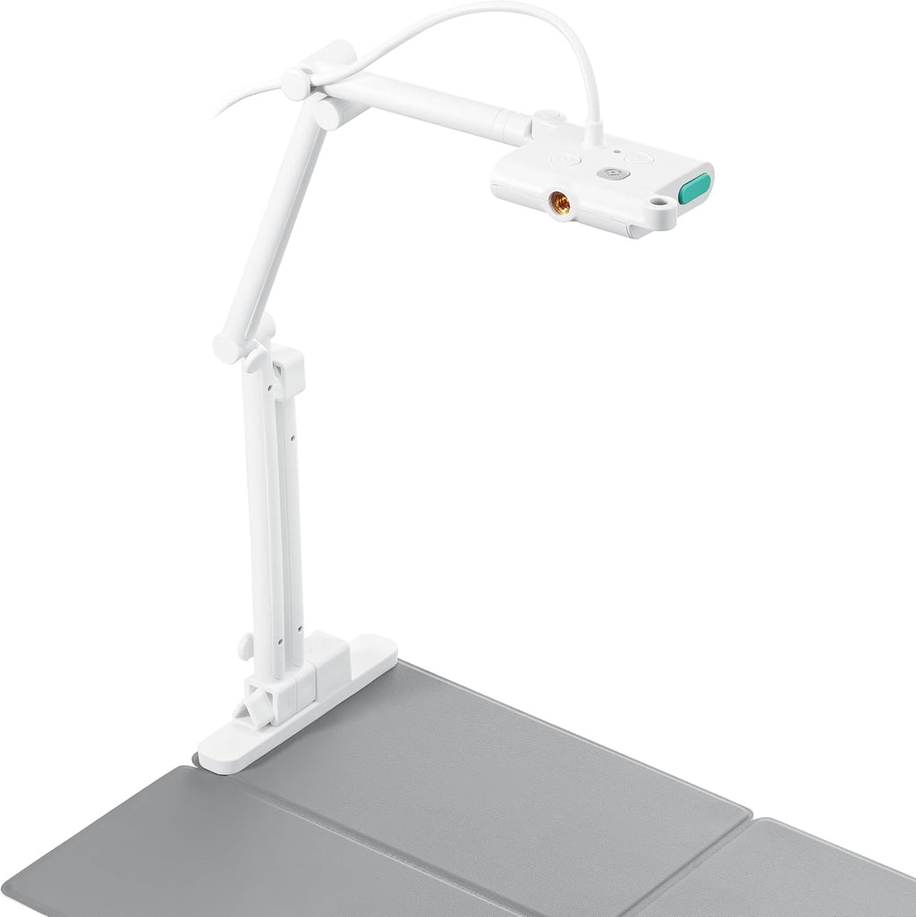 OKIOLABS OKIOCAM T-4K 8MP USB Document Camera for Teachers and Classroom, Online Teaching, Video Calling, Doc Camera for Mac PC Chromebook